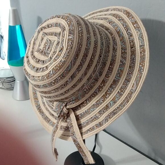 Magid Hats Tan and Brown w/ Paisley Print - Picture 12 of 12